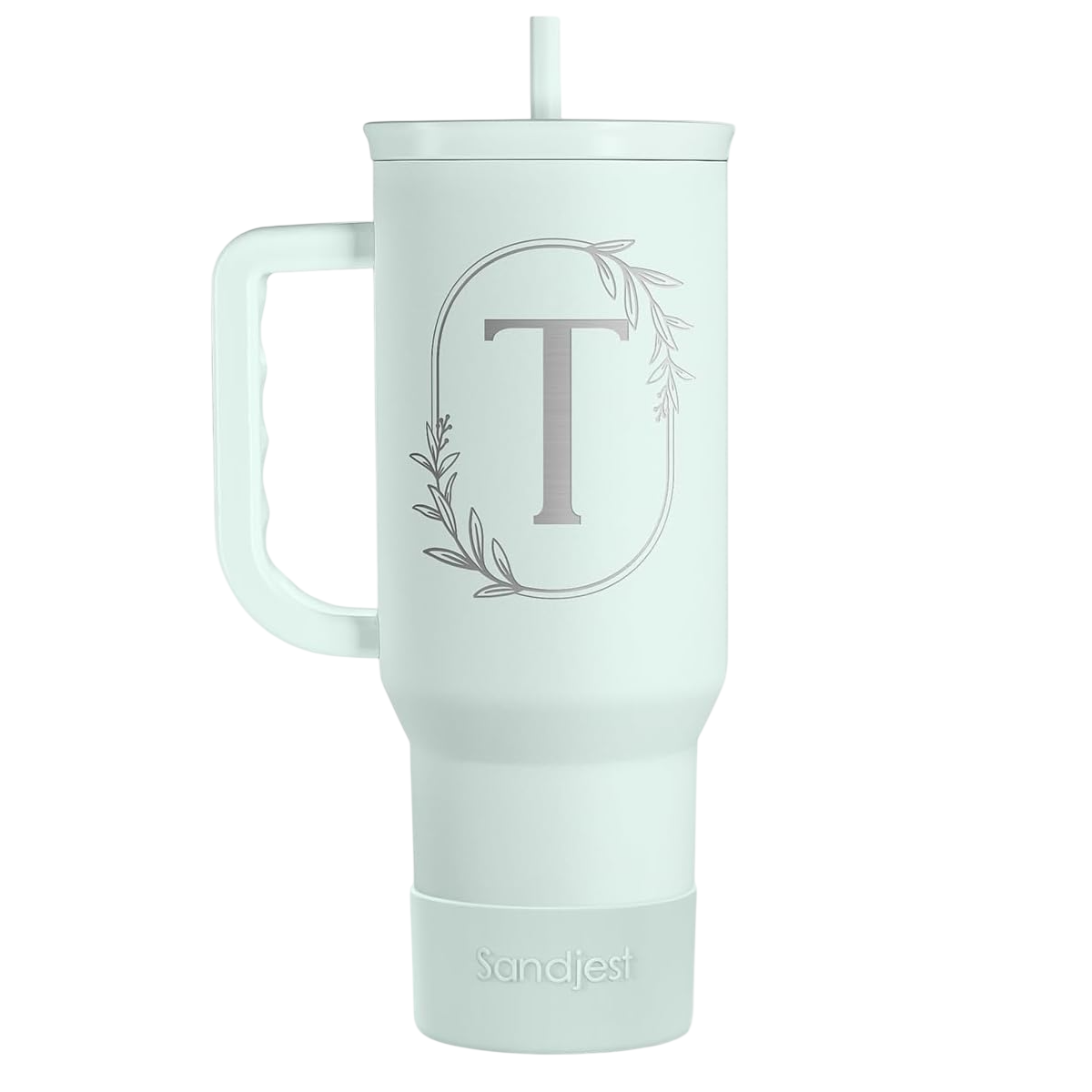 Mint Monogram Slidemate | Slider Tumbler with Handle 40oz