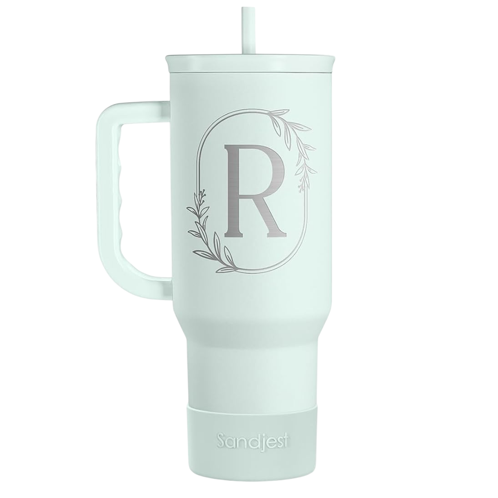 Mint Monogram Slidemate | Slider Tumbler with Handle 40oz