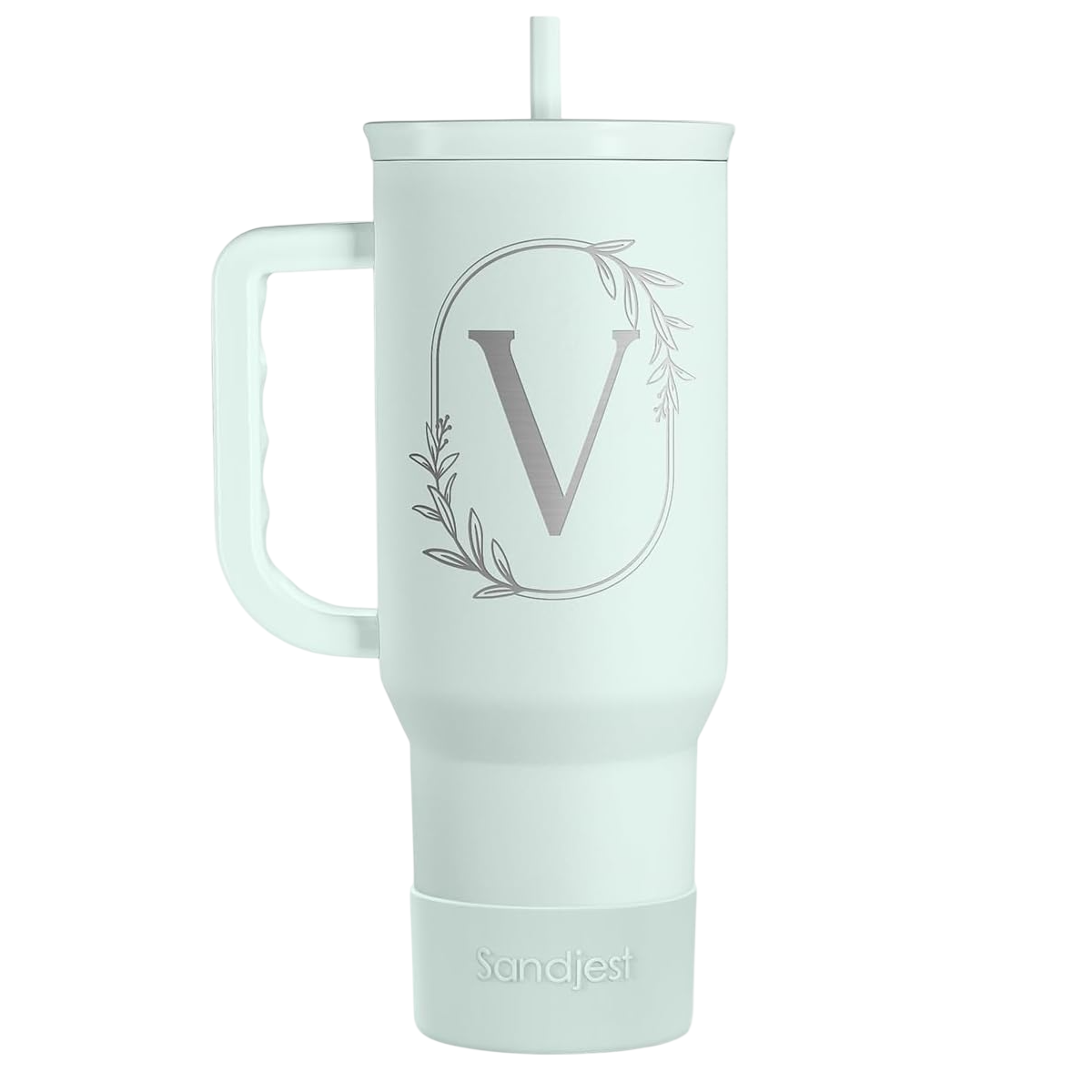 Mint Monogram Slidemate | Slider Tumbler with Handle 40oz