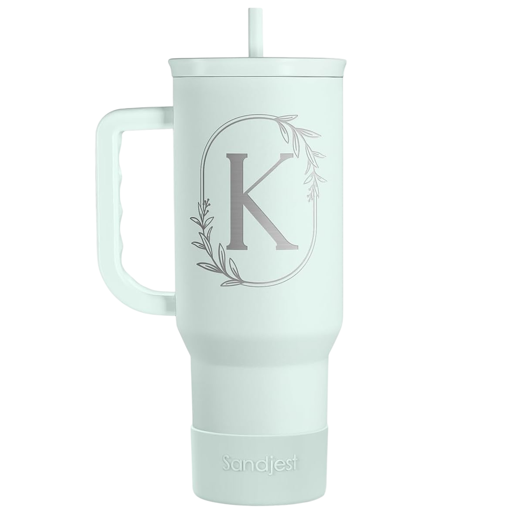 Mint Monogram Slidemate | Slider Tumbler with Handle 40oz