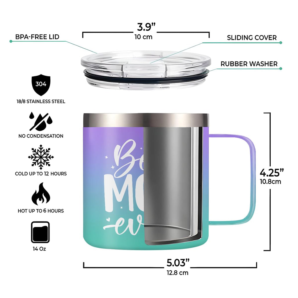 Purple Best Mom Ever Mug 14oz