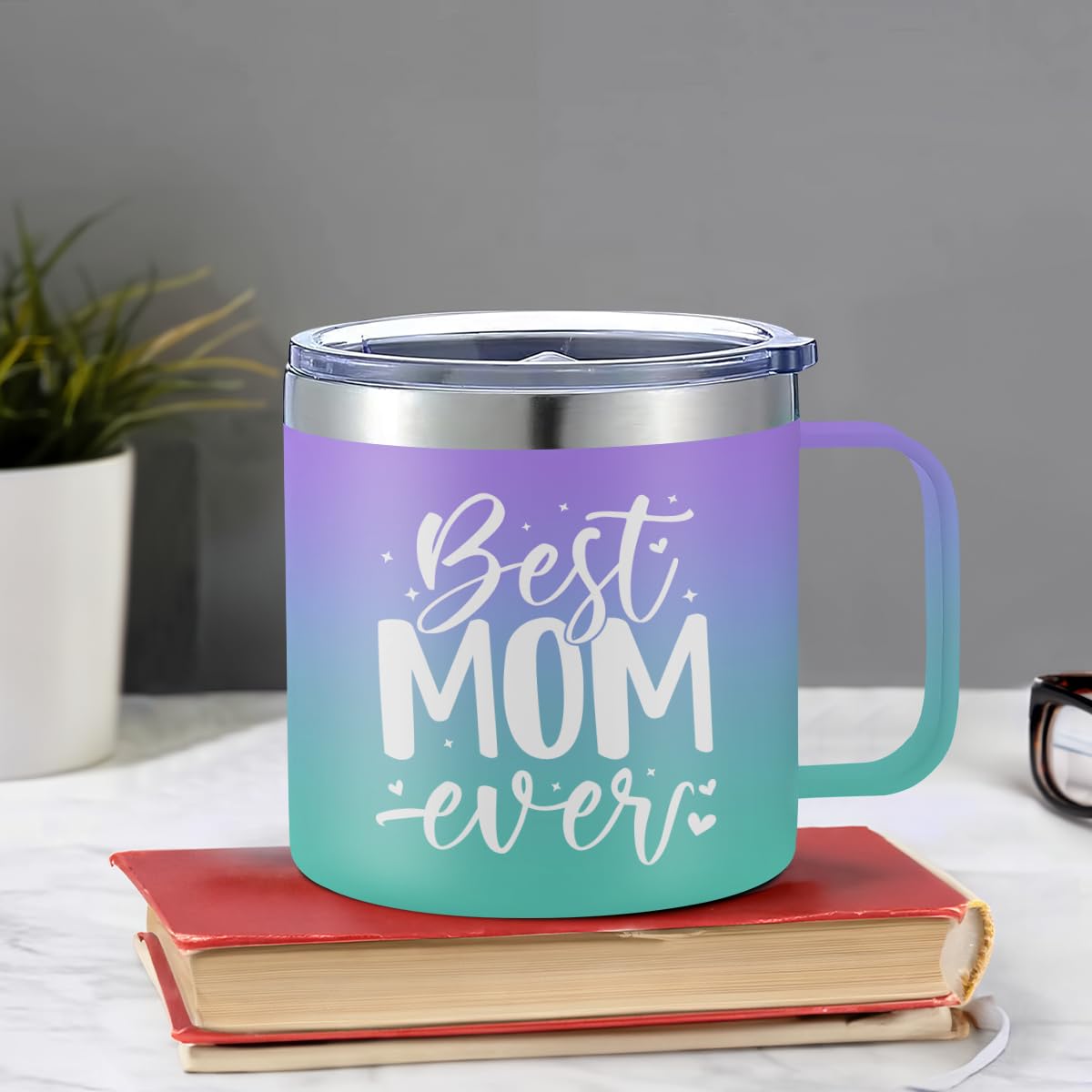 Purple Best Mom Ever Mug 14oz