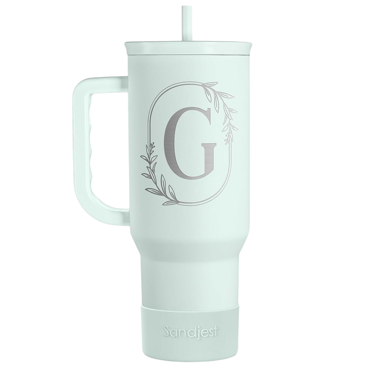 Mint Monogram Slidemate | Slider Tumbler with Handle 40oz