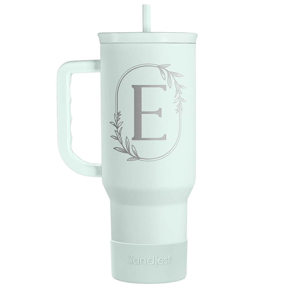 Mint Monogram Slidemate | Slider Tumbler with Handle 40oz