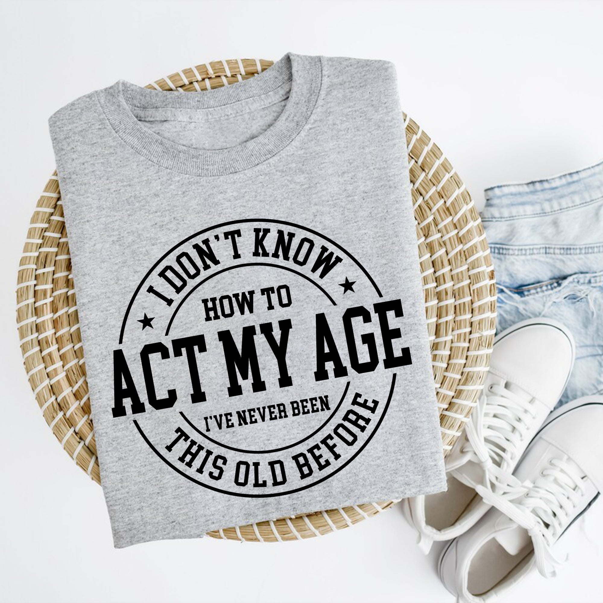 Sandjest Funny Lover T-Shirt I??ve Never Been This Old Before Gift for Women Girl Friends