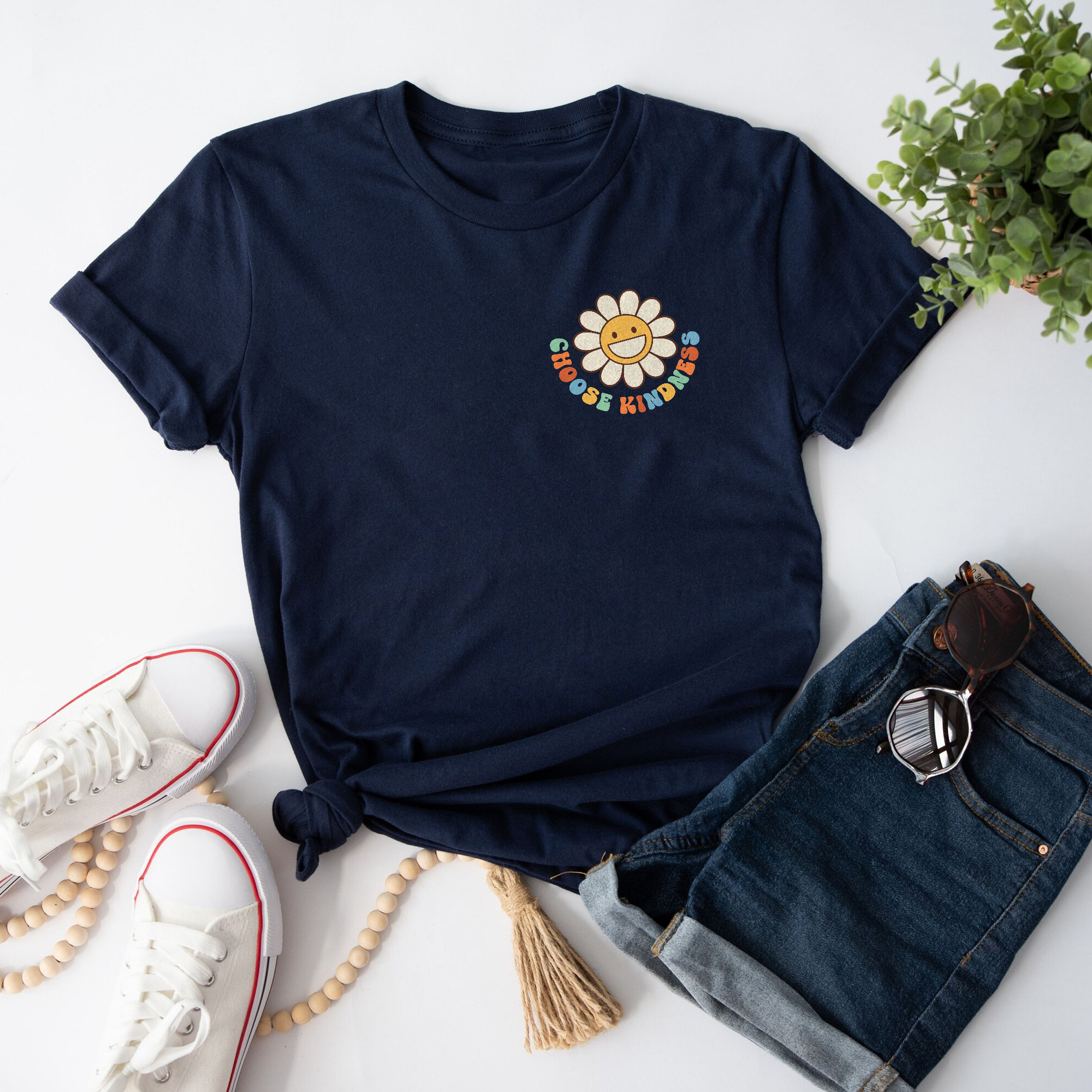 Sandjest Inspirational T-Shirt Remember Choose Kindness Gift for Women Girl Friend