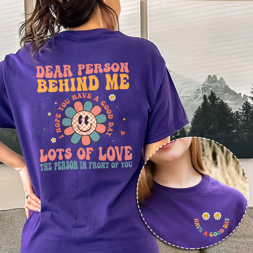 Sandjest I Hope You Have a Good Day Shirt Motivational Tee Groovy Retro Style Gift for Women Girl Friends
