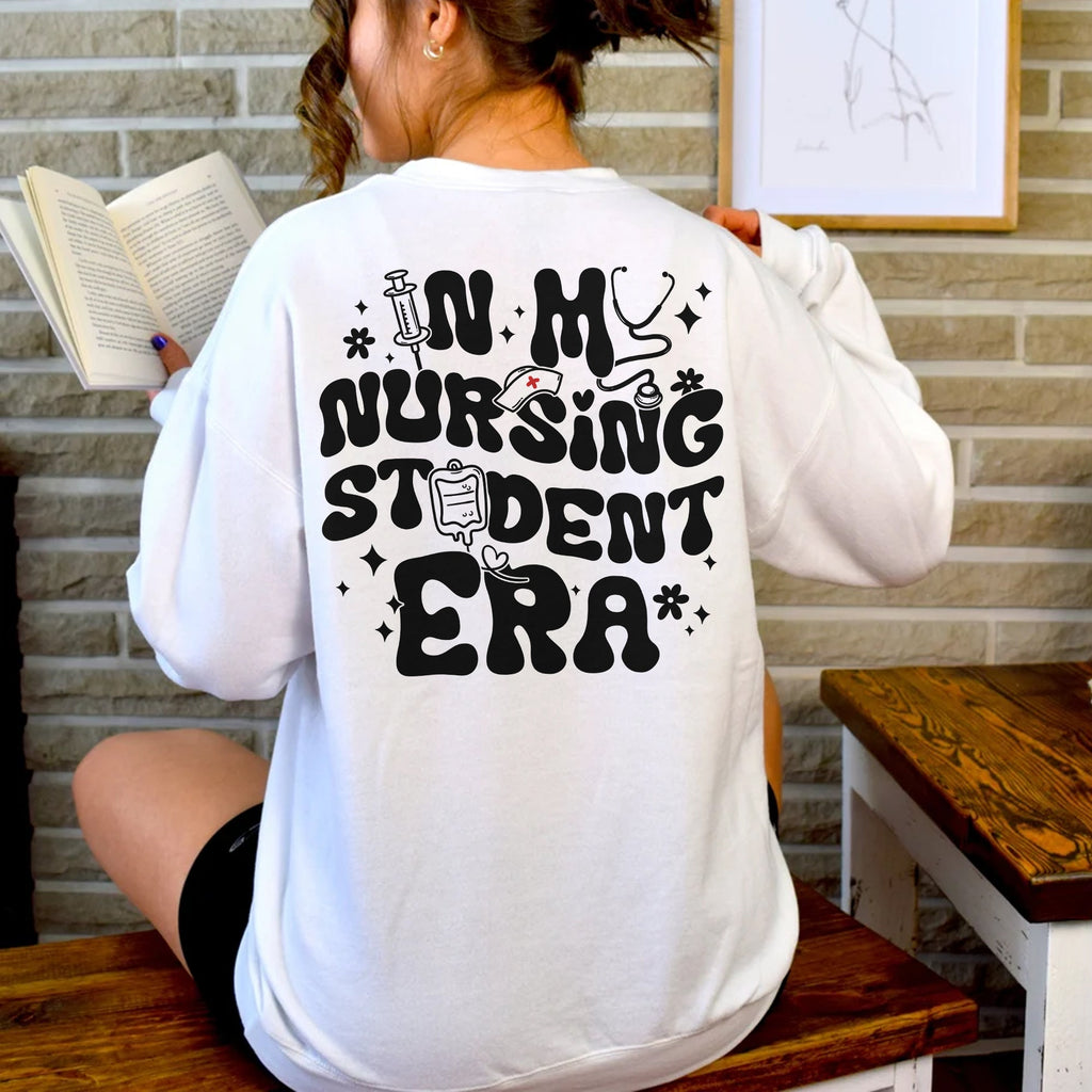 Sandjest Student T-Shirt in My Nursing Student Era Gift for Nurse Student Women Girl