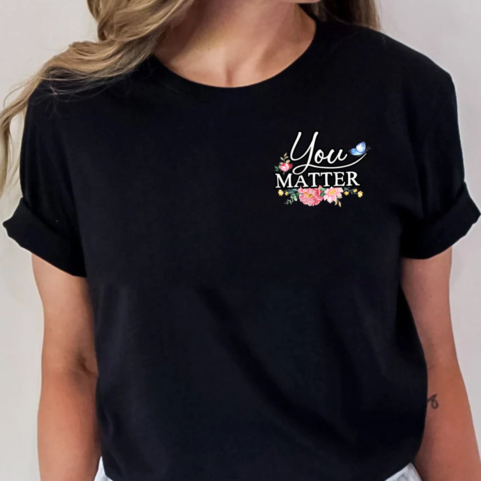 Sandjest Inspirational T-Shirt Deep Breath Gift for Women Girl Friend