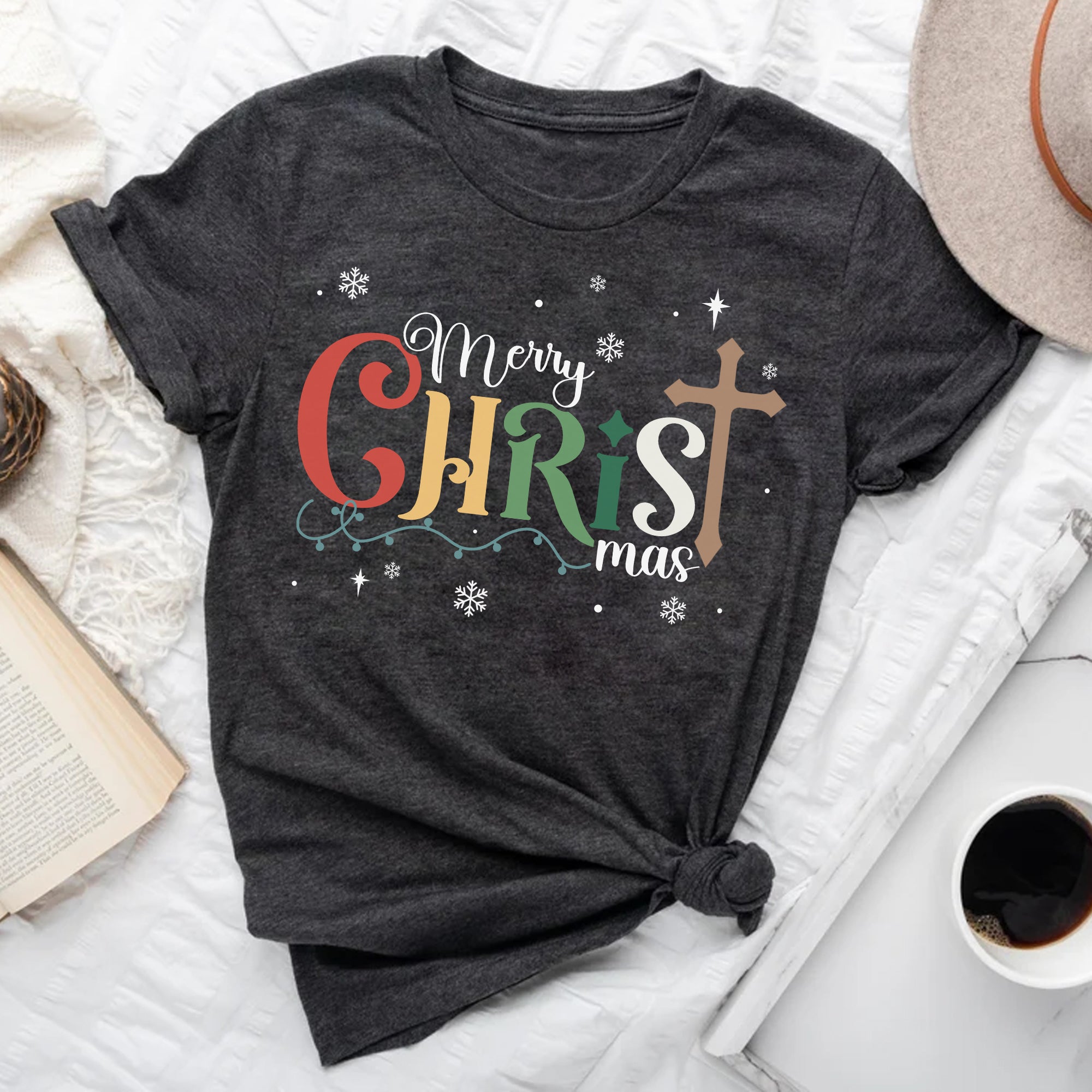 Sandjest Christian T-Shirt Jesus the Way the Truth the Life Gift for Christians Jesus Lover Bible Lovers