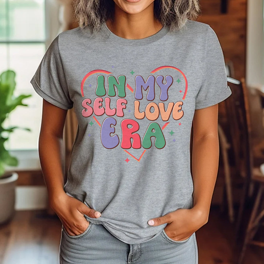 Sandjest Inspirational T-Shirt in My Self Love Era Gift for Women Girl Friend