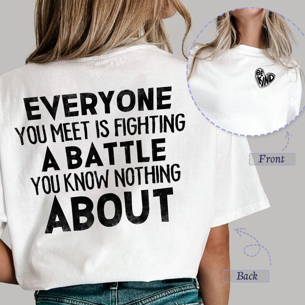 Sandjest Inspirational T-Shirt Be Kind Gift for Women Friend Girl Men Boy