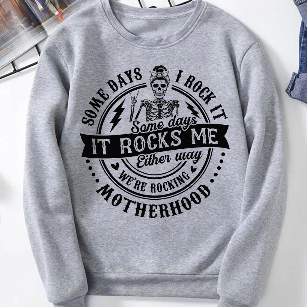 Sandjest Mom T-Shirt We??re Rocking Motherhood Gift for Mother Mommy Mama