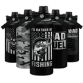 Black Fishing Chug Lid Water Bottle 32oz