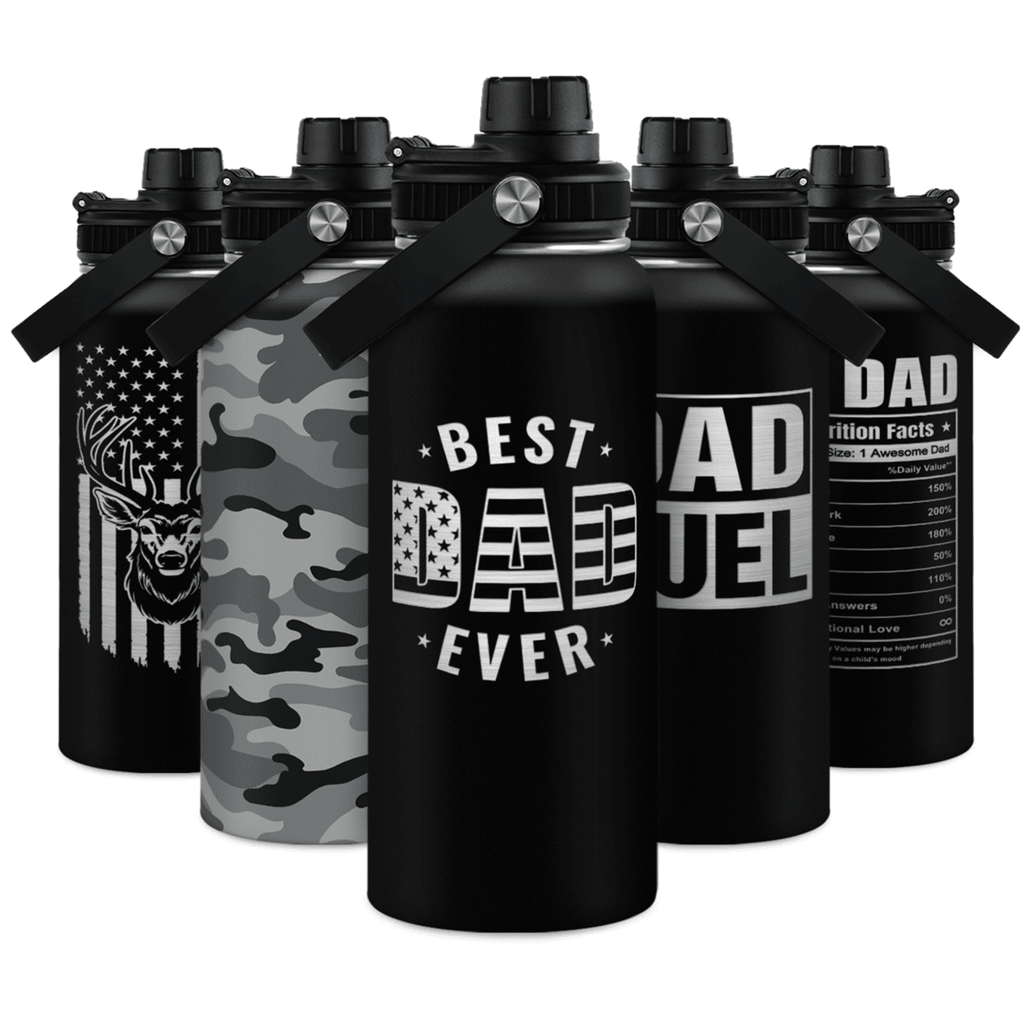 Best Dad Ever Chug Lid Water Bottle 32oz