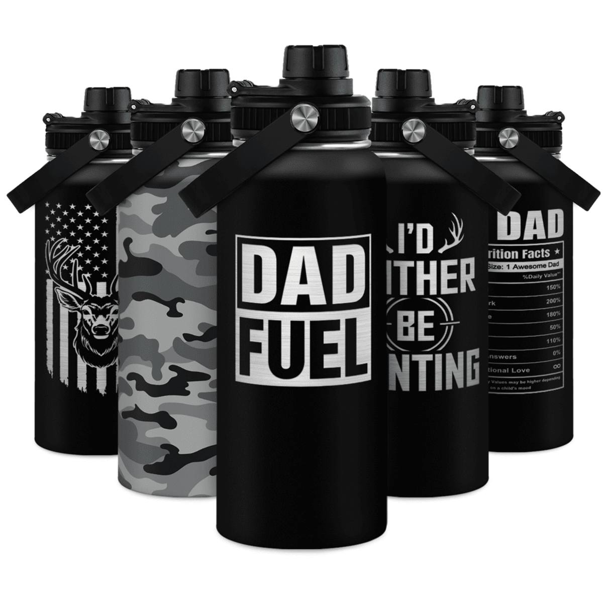 Dad Fuel Chug Lid Water Bottle 32oz