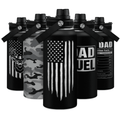 Black American Flag Chug Lid Water Bottle 32oz