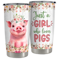 White Pig Stainless Steel Curved Tumbler 20oz