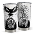 Black Viking Stainless Steel Curved Tumbler 20oz