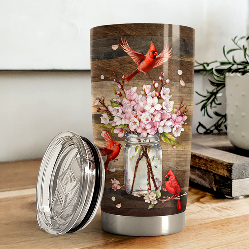 Brown Cardinal Stainless Steel Curved Tumbler 20oz