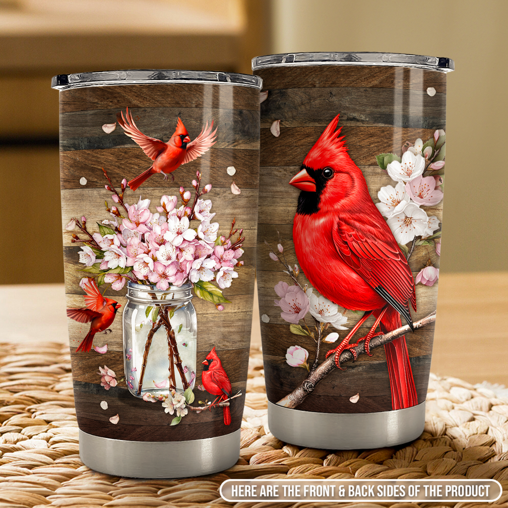 Brown Cardinal Stainless Steel Curved Tumbler 20oz