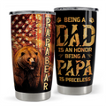 Papa Bear Stainless Steel Tumbler 20oz
