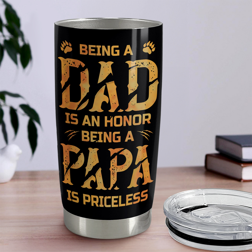Papa Bear Stainless Steel Tumbler 20oz