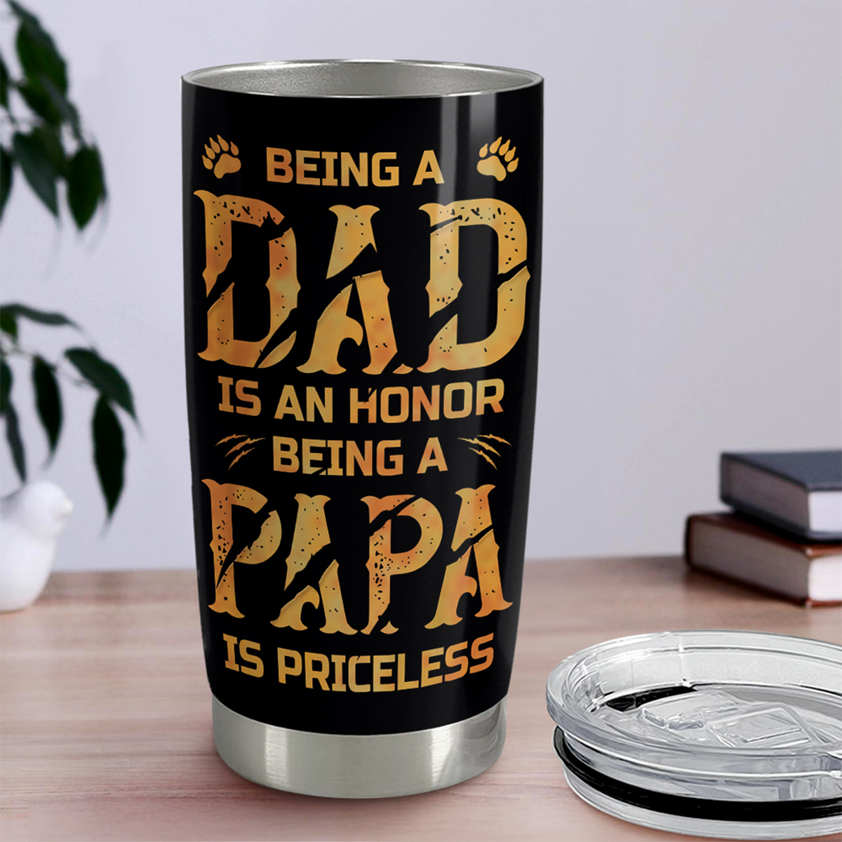 Papa Bear Stainless Steel Tumbler 20oz