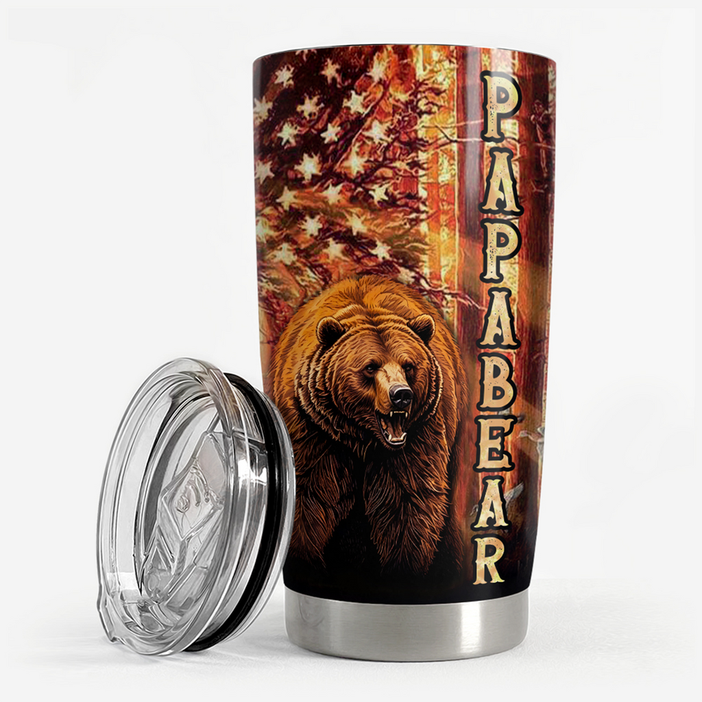 Papa Bear Stainless Steel Tumbler 20oz