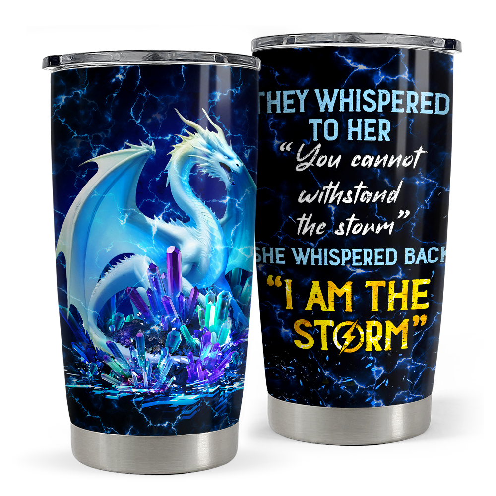 Black Dragon Stainless Steel Curved Tumbler 20oz