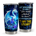 Black Dragon Stainless Steel Curved Tumbler 20oz