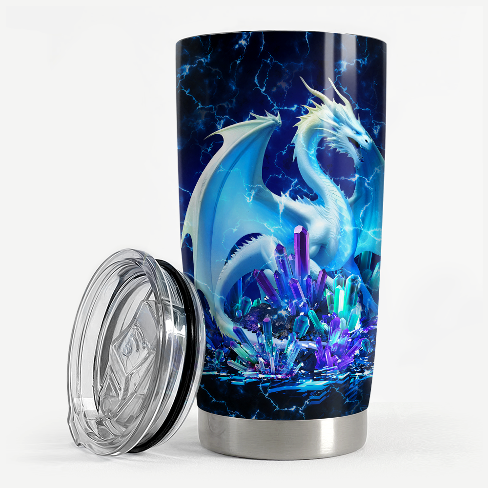 Black Dragon Stainless Steel Curved Tumbler 20oz