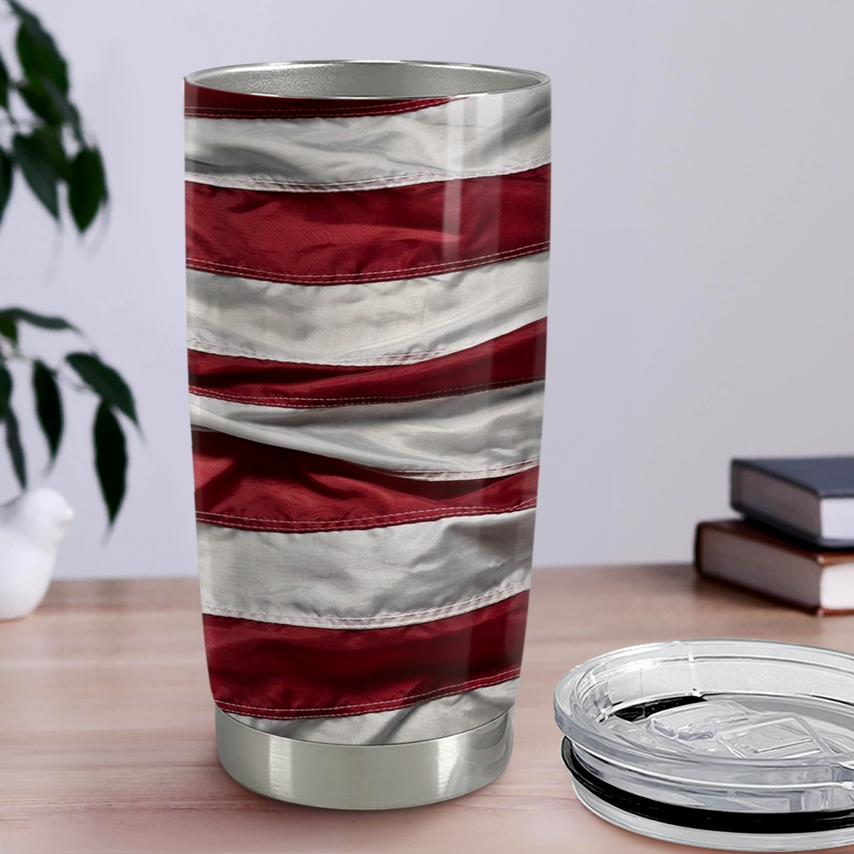 Red Eagle Stainless Steel Curved Tumbler 20oz
