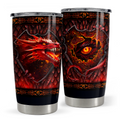 Black Dragon Stainless Steel Curved Tumbler 20oz