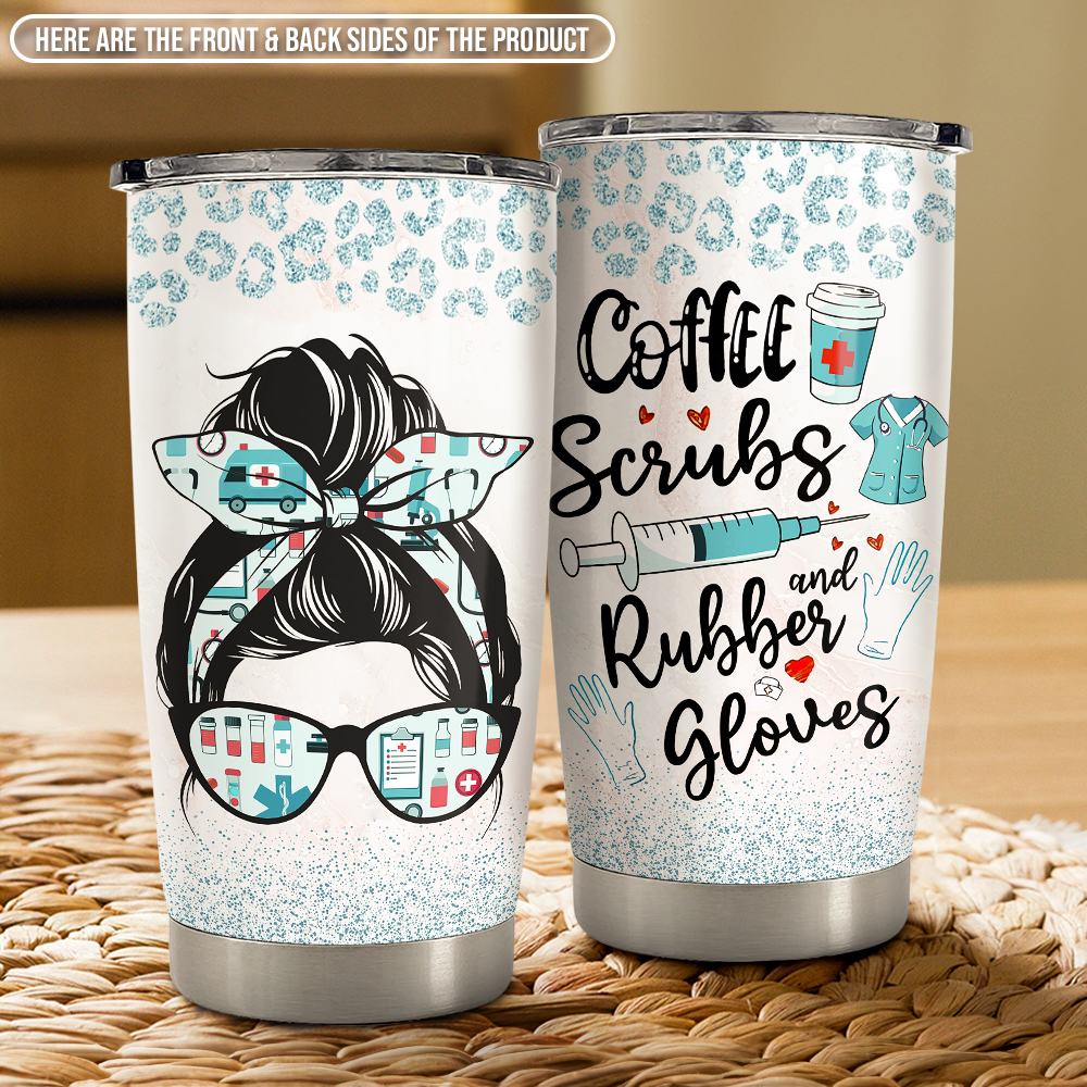 Grey Nurse Stainless Steel Curved Tumbler 20oz