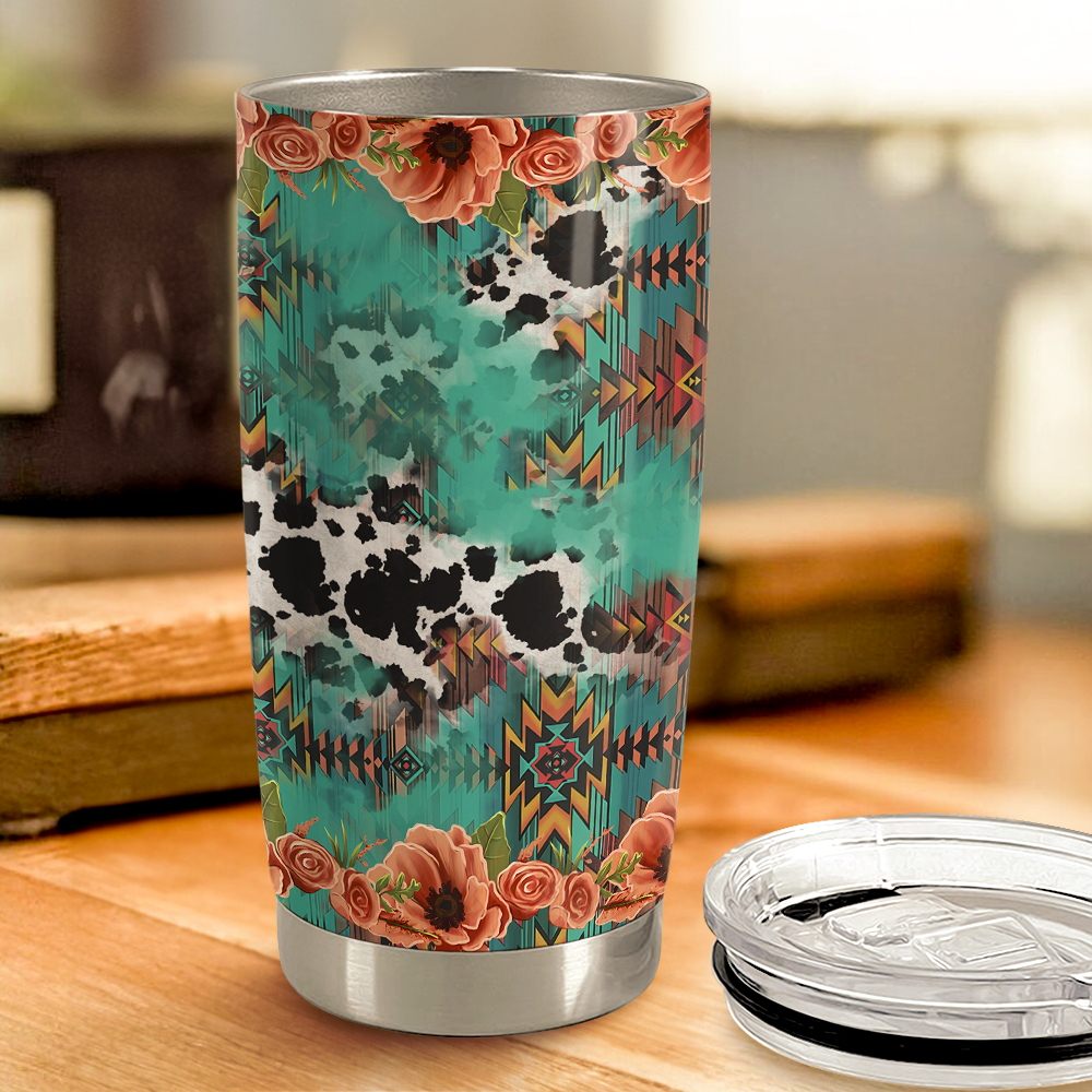 Highland Cow Stainless Steel Curved Tumbler 20oz