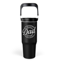 Best Dad Ever Flip Straw Tumbler with Handle 30oz