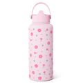 Pink Floral Daisy SipChic | Straw Lid Water Bottle 32oz