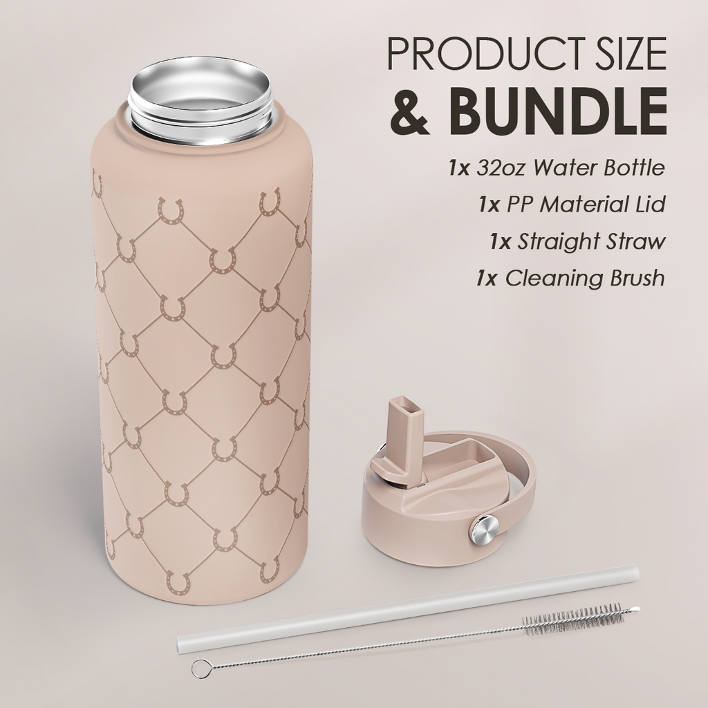 Brown Horse SipChic | Straw Lid Water Bottle 32oz
