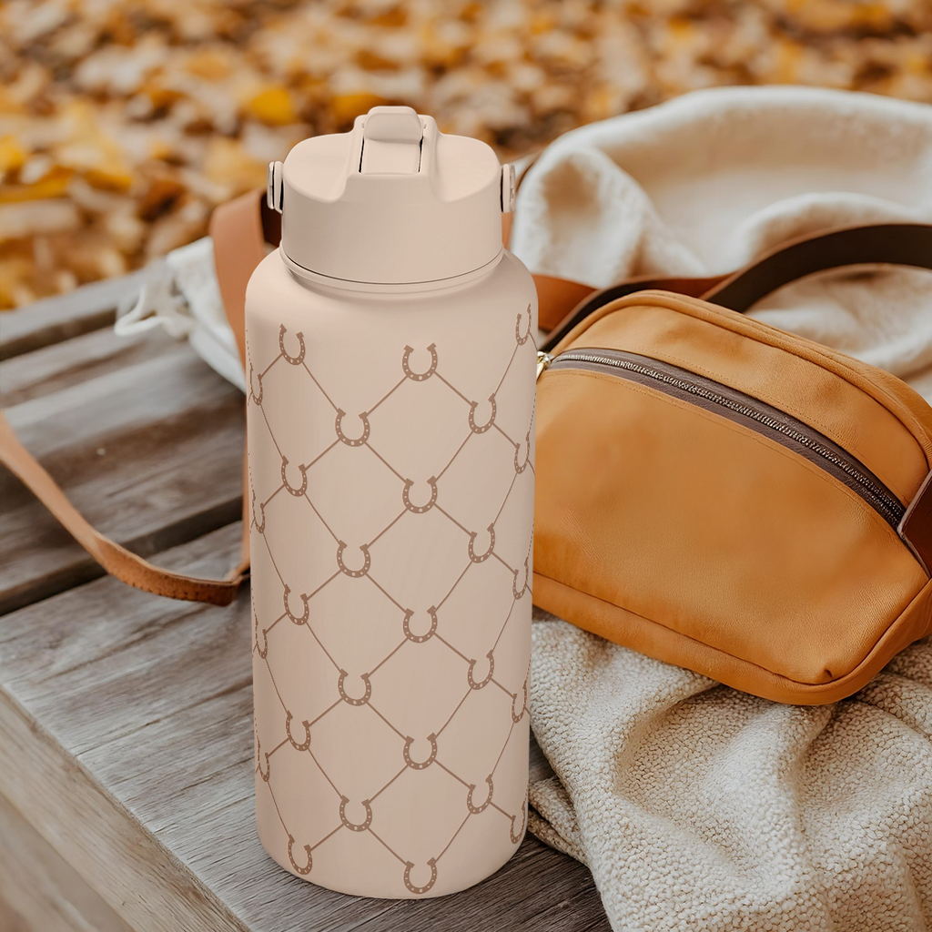 Brown Horse SipChic | Straw Lid Water Bottle 32oz