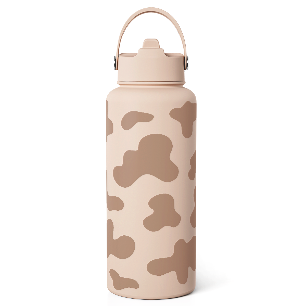Brown Cow Skin SipChic | Straw Lid Water Bottle 32oz