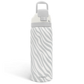 Grey Zebra VividPop | Push-button Lid Water Bottle 32oz