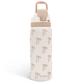 Brown Bow VividPop | Push-button Lid Water Bottle 32oz