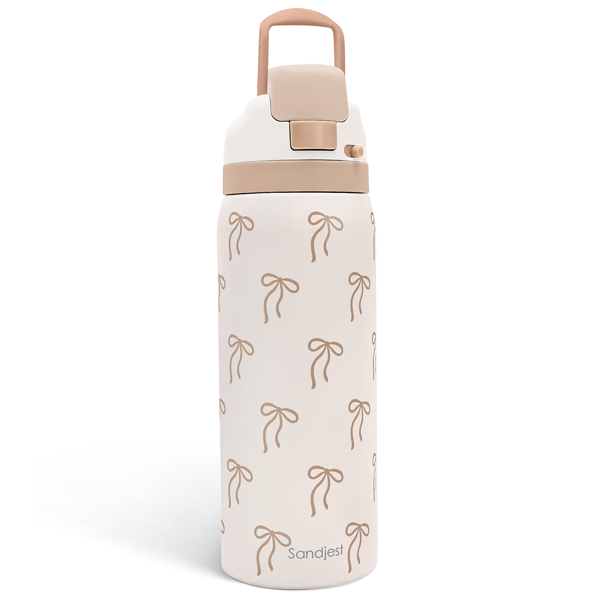 Brown Bow VividPop | Push-button Lid Water Bottle 32oz