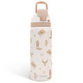 Brown Cowgirl VividPop | Push-button Lid Water Bottle 32oz