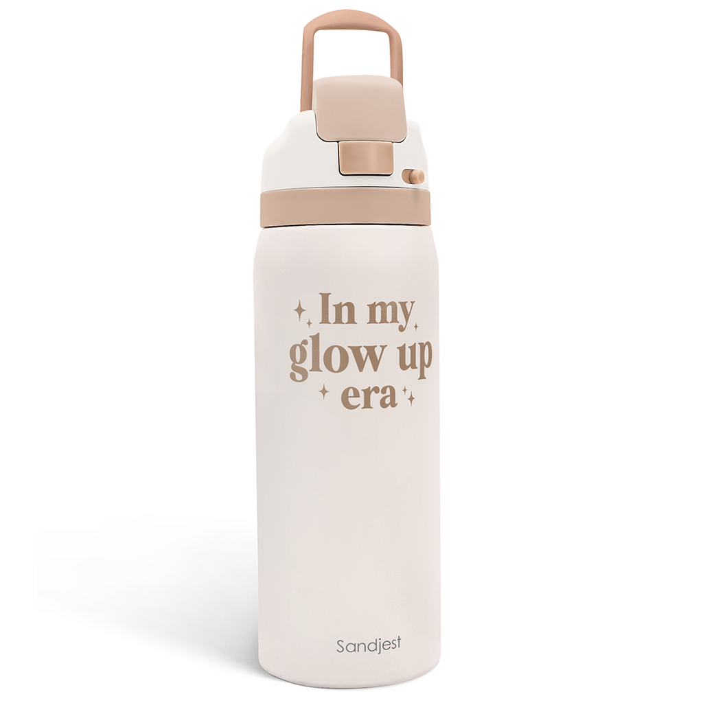 Brown Inspiration VividPop | Push-button Lid Water Bottle 32oz