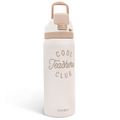 Brown Teacher VividPop | Push-button Lid Water Bottle 32oz