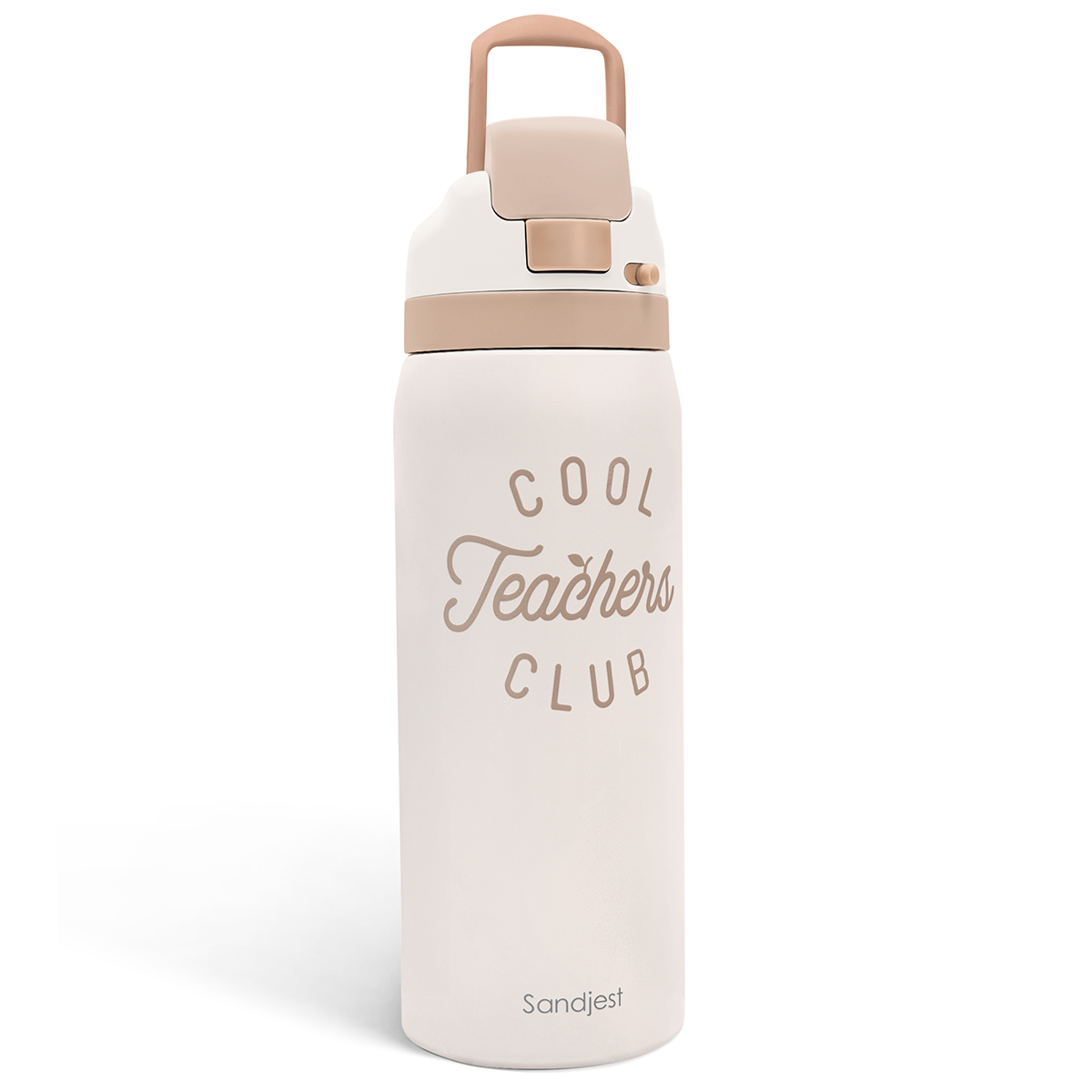 Brown Teacher VividPop | Push-button Lid Water Bottle 32oz
