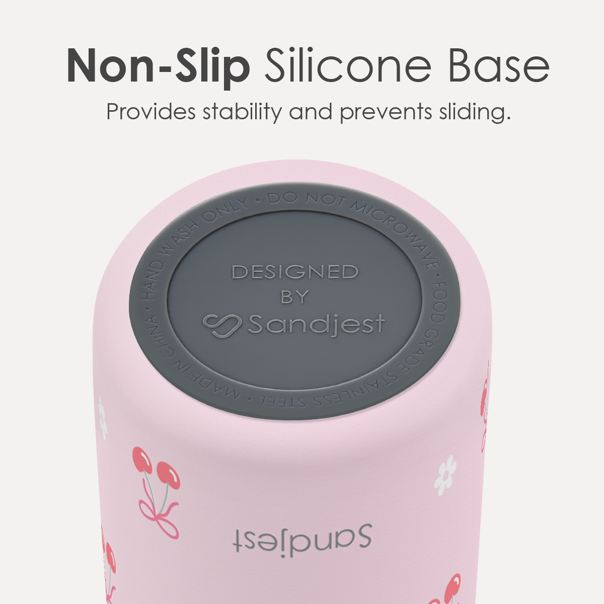 Pink Cherry VividPop | Push-button Lid Water Bottle 32oz