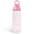 Pink Heart VividPop | Push-button Lid Water Bottle 32oz